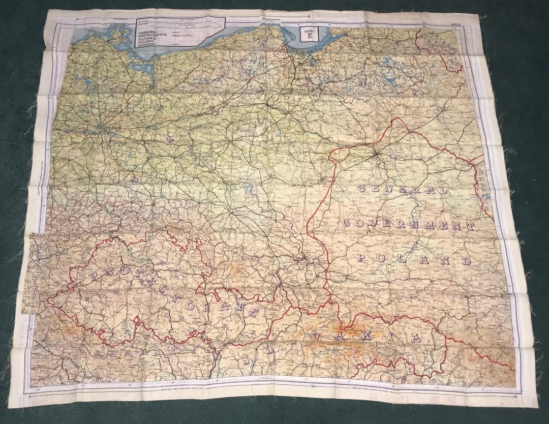 Original WWII Invasion Flags, Armbands, & Escape Maps For Sale: - Top ...